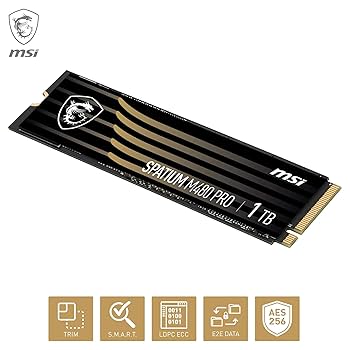 メモリー MSI SPATIUM M480 PRO 1TB SSD SPATIUM M480 PRO PCIe 4.0 NVMe M.2